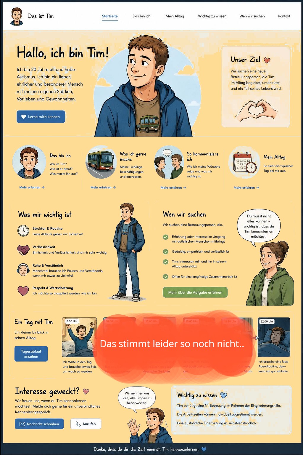 TIM vorläufiger Seitenentwurf